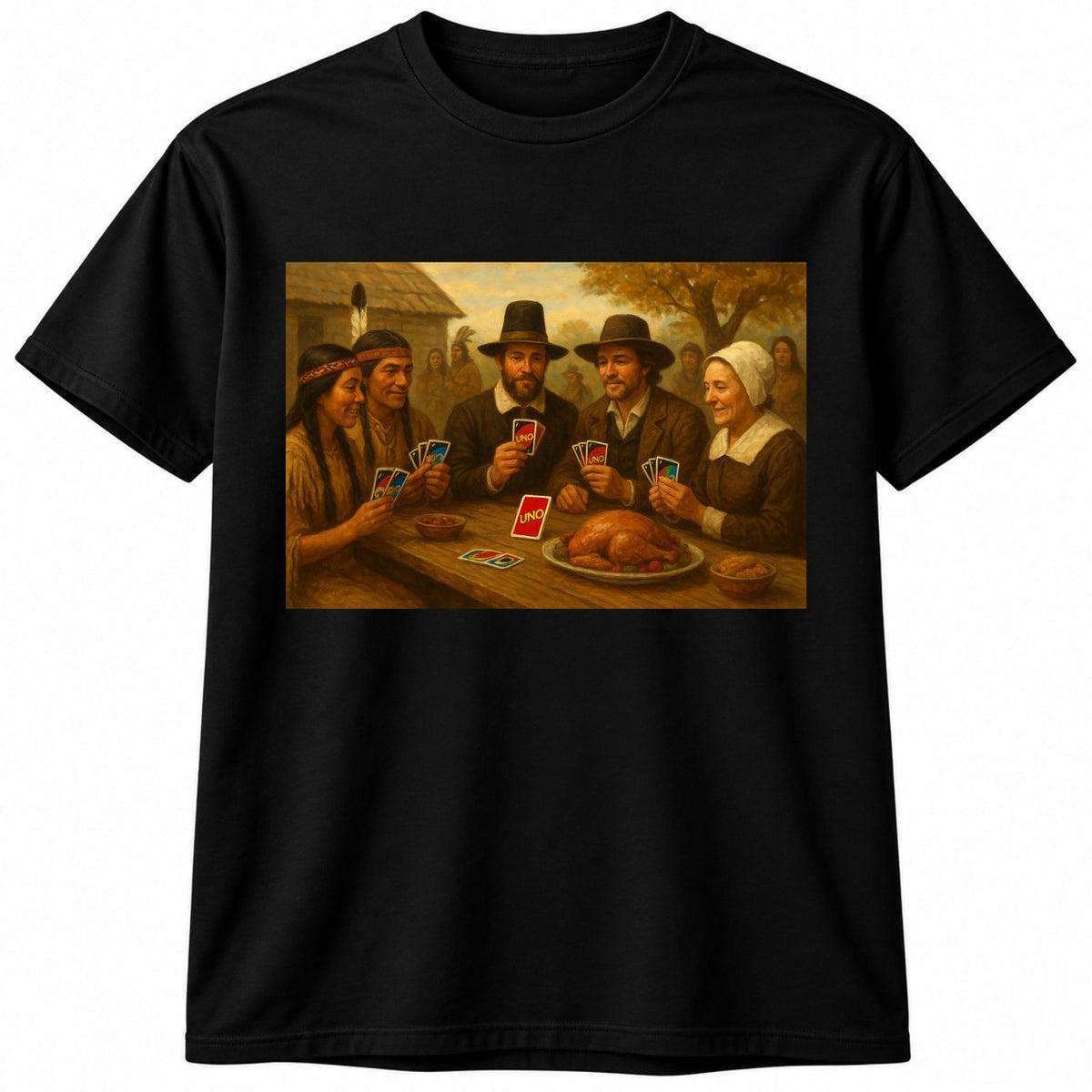 Thanksgiving UNO Graphic Tee